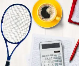 How much does a tennis racket cost?