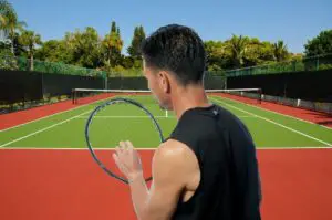 How do you fix a broken graphite tennis racket?