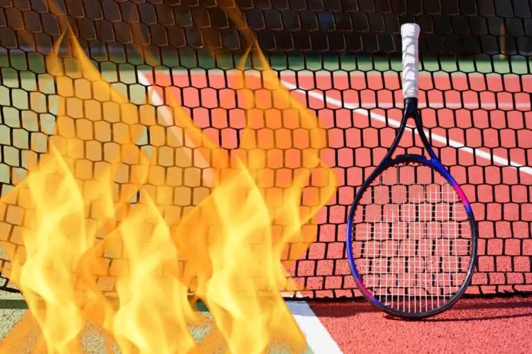 Why is graphite used in tennis racket handles?